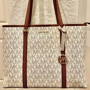 Michael Kors Sady Large Logo Top Zip Tote/Shoulder